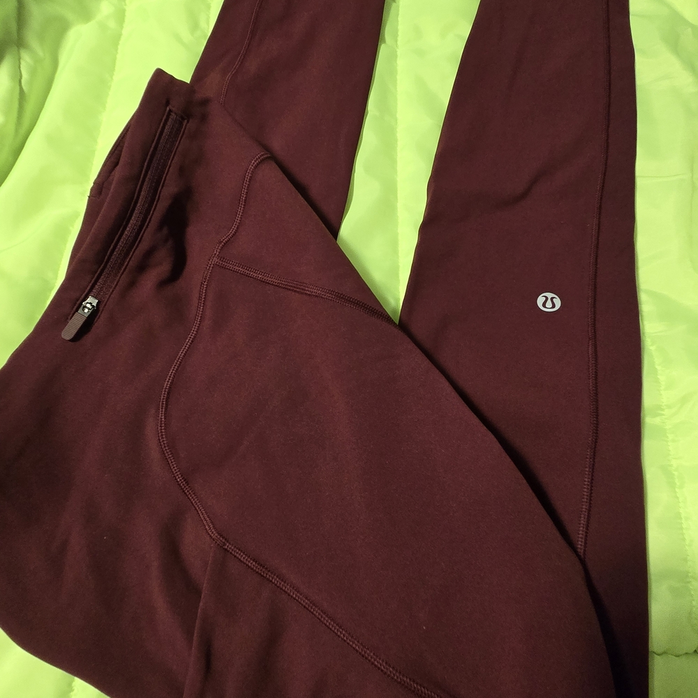 lululemon athletica Burgundy Leggings